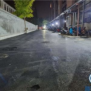 郑州青少年宫小区沥青路面摊铺